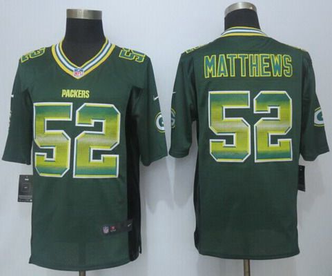 Clay Matthews Green Bay Packers green Fashion jersey