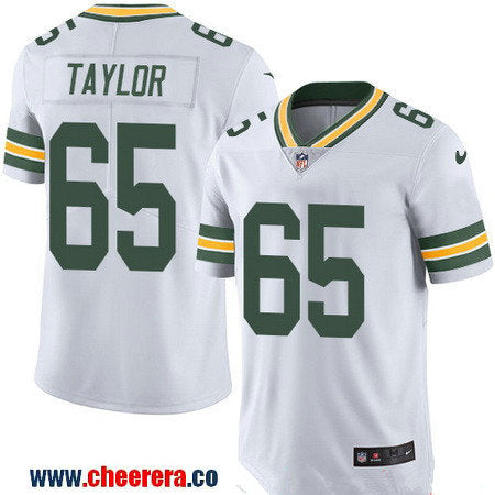 Lane Taylor Green Bay Packers white Color Rush jersey