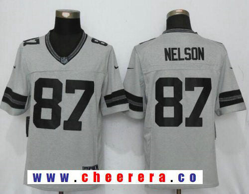 Jordy Nelson Green Bay Packers gray Limited jersey