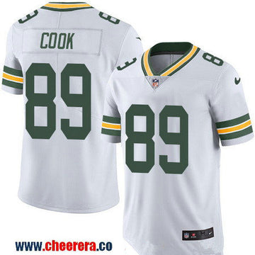 Jared Cook Green Bay Packers white Color Rush jersey