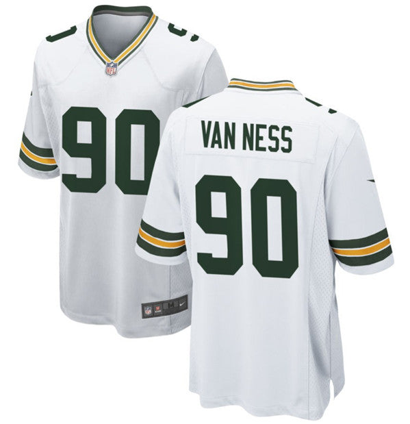 Lukas Van Ness Green Bay Packers white Game jersey