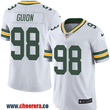 Letroy Guion Green Bay Packers white Color Rush jersey