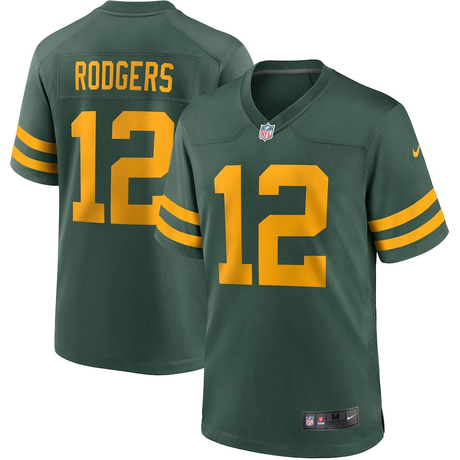 Aaron Rodgers Nike Green Bay Packers green Vapor jersey
