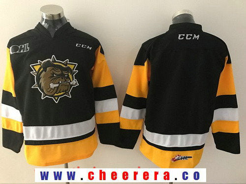 Hamilton Bulldogs Blank Hamilton Bulldogs black jersey