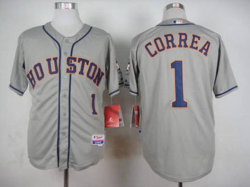 Carlos Correa Houston Astros gray jersey