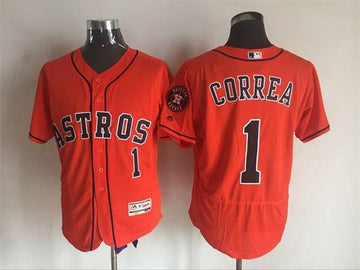 Carlos Correa Houston Astros orange jersey