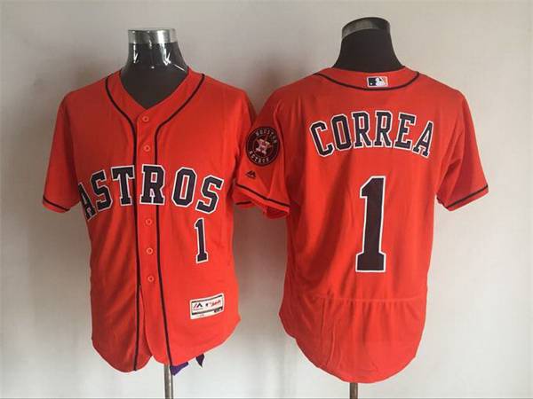 Carlos Correa Houston Astros orange jersey