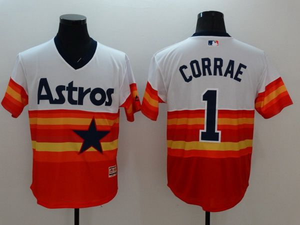 Carlos Correa Houston Astros orange jersey