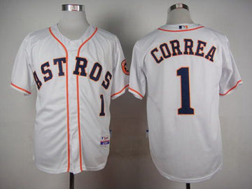 Carlos Correa Houston Astros white jersey