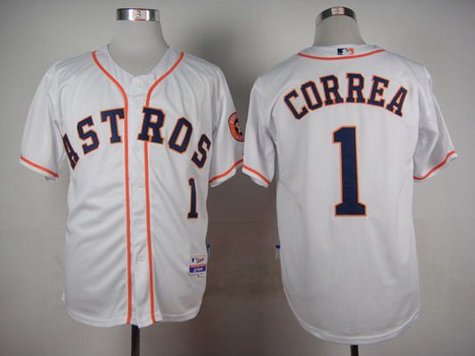 Carlos Correa Houston Astros white jersey