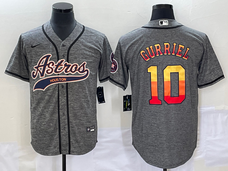 Yuli Gurriel Houston Astros grey jersey
