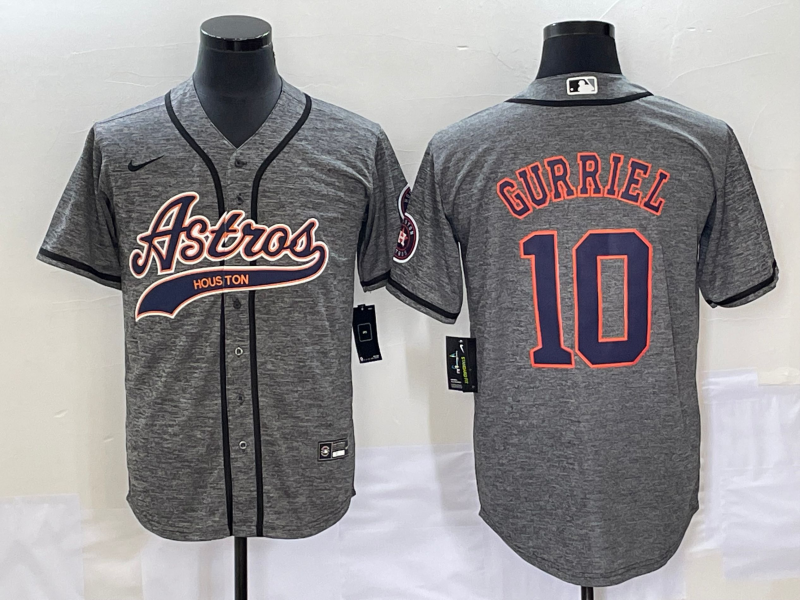 Yuli Gurriel Houston Astros grey jersey