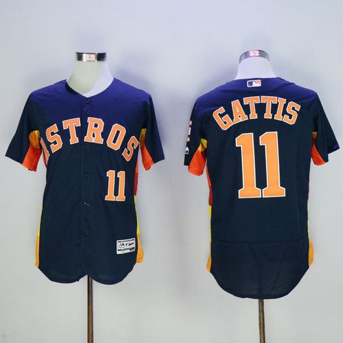 Evan Gattis Houston Astros navy jersey