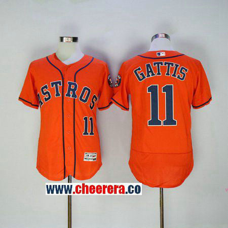 Evan Gattis Houston Astros orange jersey