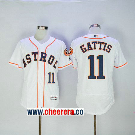 Evan Gattis Houston Astros white Home jersey
