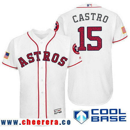 Jason Castro Houston Astros white Fashion jersey