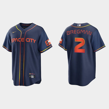 Alex Bregman Houston Astros navy City Connect jersey