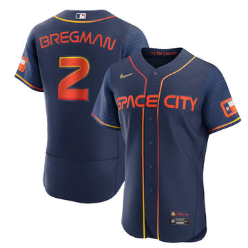 Alex Bregman Houston Astros navy City Connect jersey