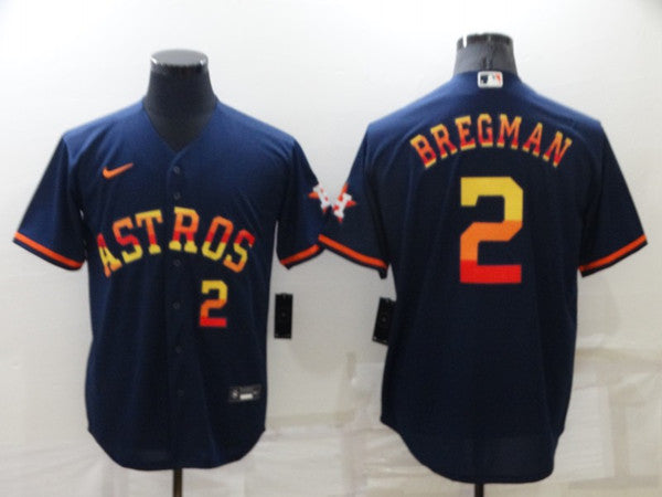 Alex Bregman Houston Astros navy jersey