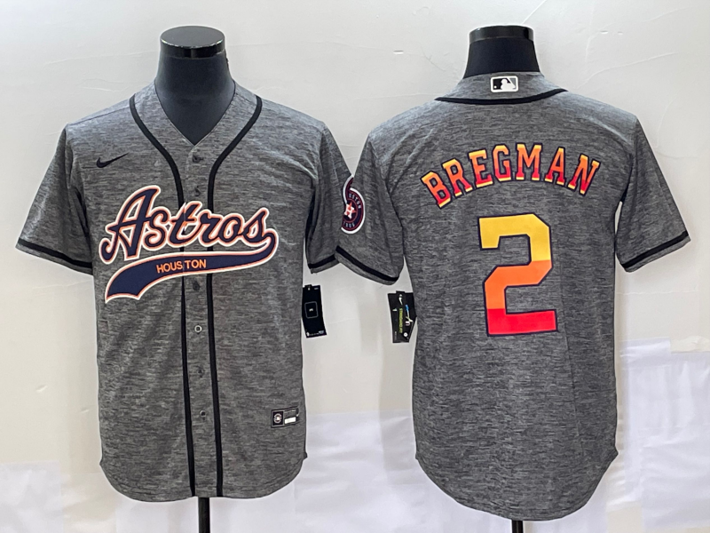 Alex Bregman Houston Astros grey jersey