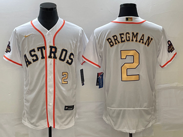 Alex Bregman Number Houston Astros white jersey