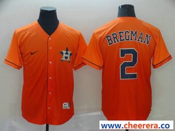 Alex Bregman Houston Astros orange Fashion jersey