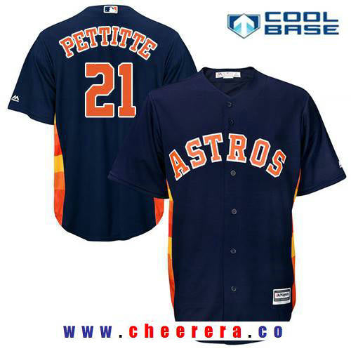 Andy Pettitte Houston Astros navy jersey
