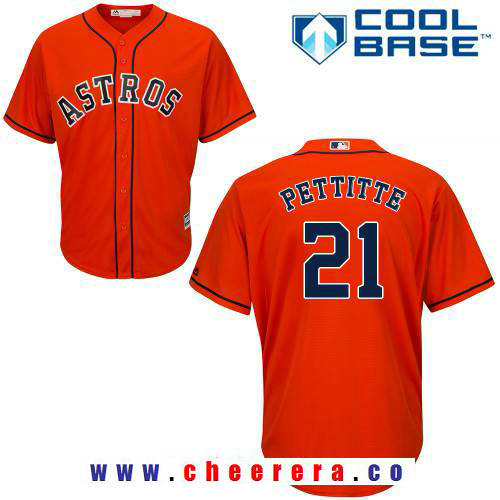 Andy Pettitte Houston Astros orange jersey