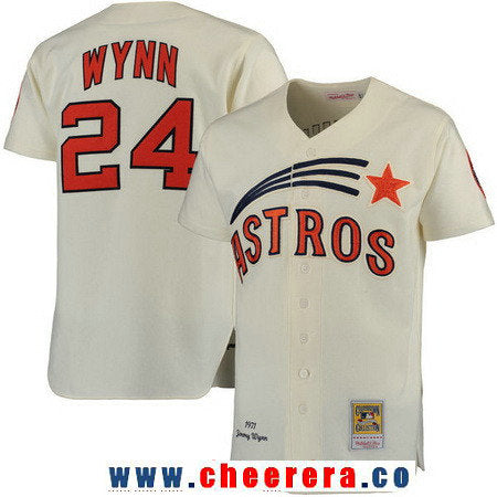 Jimmy Wynn Houston Astros cream Throwback jersey