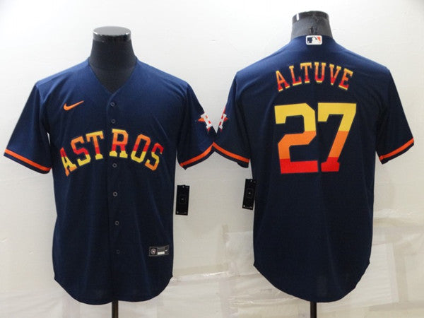 Jose Altuve Houston Astros navy jersey