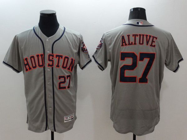 Jose Altuve Houston Astros gray jersey