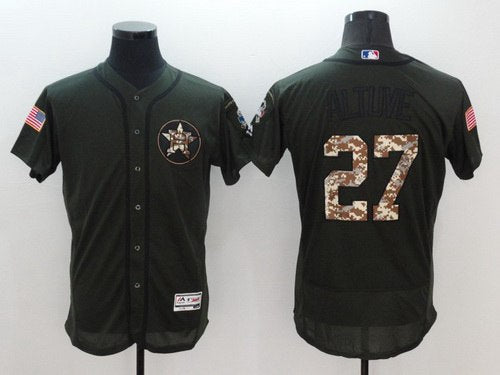 Jose Altuve Houston Astros green Salute To Service jersey
