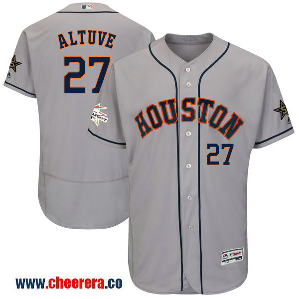 Jose Altuve Majestic Houston Astros gray All-Star jersey