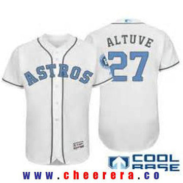 Jose Altuve Majestic Houston Astros white jersey