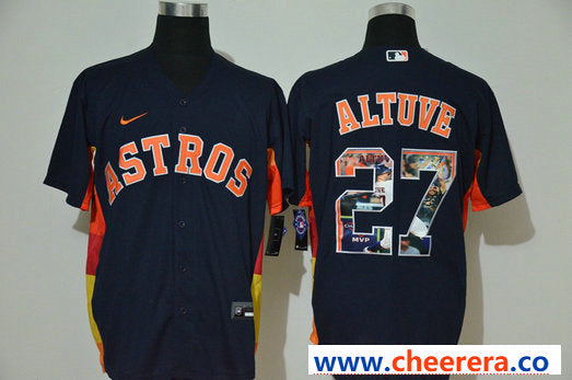 Jose Altuve Houston Astros navy jersey