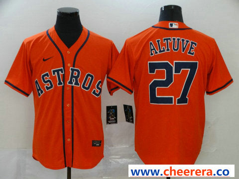 Jose Altuve Houston Astros orange jersey
