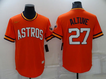 Jose Altuve Houston Astros orange jersey