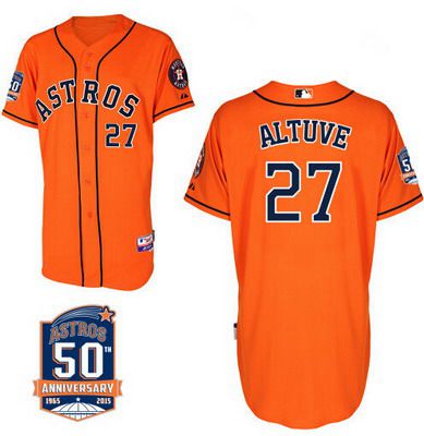 Jose Altuve Houston Astros orange jersey