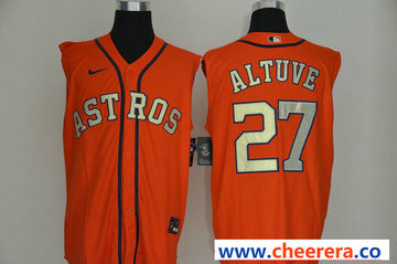 Jose Altuve Houston Astros orange jersey