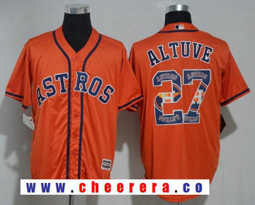 Jose Altuve Houston Astros orange jersey