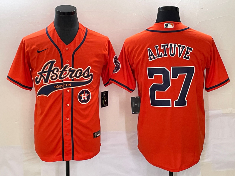 Jose Altuve Houston Astros orange jersey