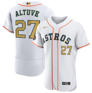 Jose Altuve Houston Astros white jersey