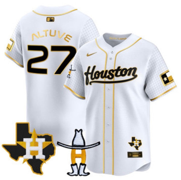 Jose Altuve Houston Astros white jersey