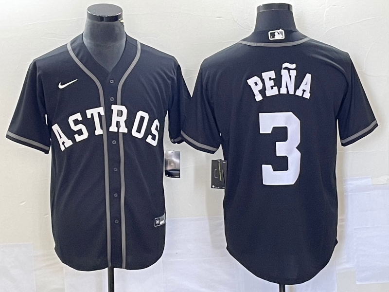 Jeremy Pe Houston Astros black jersey