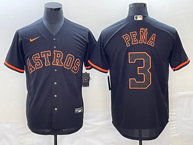 Jeremy Pe Houston Astros black jersey