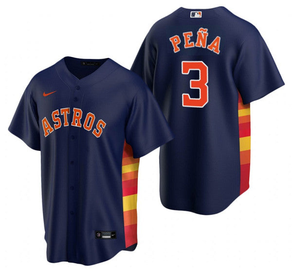 Jeremy Pe Houston Astros navy jersey