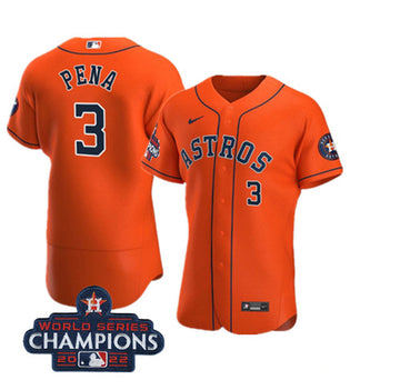 Jeremy Pe Houston Astros orange jersey