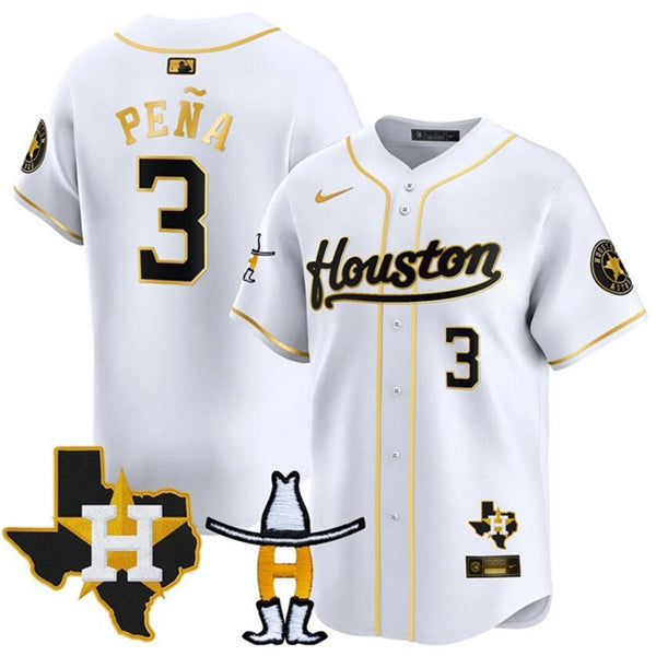 Jeremy Pe Houston Astros white Vapor jersey