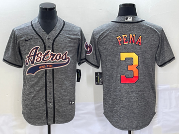 Jeremy Pena Houston Astros grey jersey