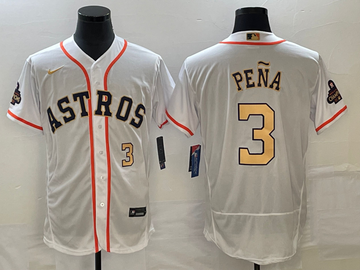 Jeremy Pena Number Houston Astros white jersey